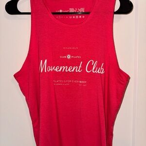 Club Pilates Movement Club Women's Muscle Tank in Red